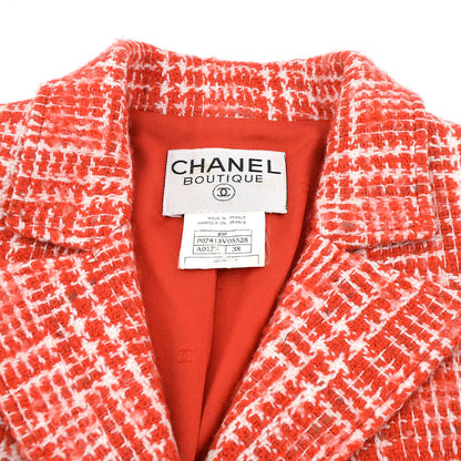 Chanel 1997 spring CC-buttons tweed jacket #38