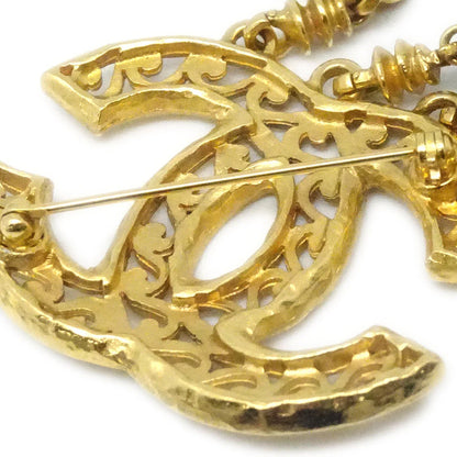 Chanel 1995 Fretwork Paisley CC Brooch