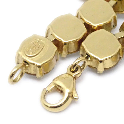 Chanel Rhinestone Gold Chain Bracelet 95A
