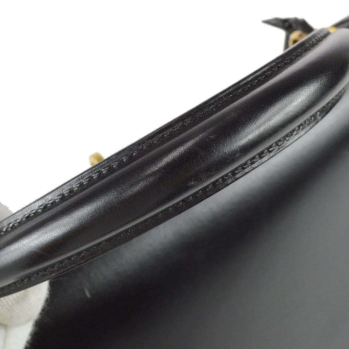Hermes * 2004 Kelly 32 Guilloche Sellier Black Box Calf