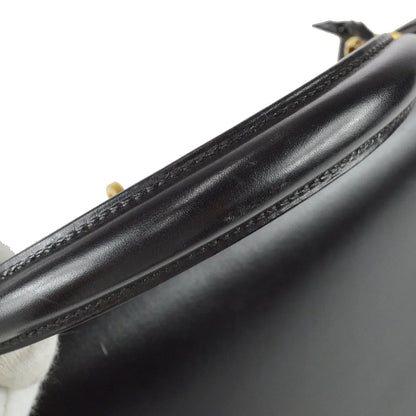 Hermes * 2004 Kelly 32 Guilloche Sellier Black Box Calf