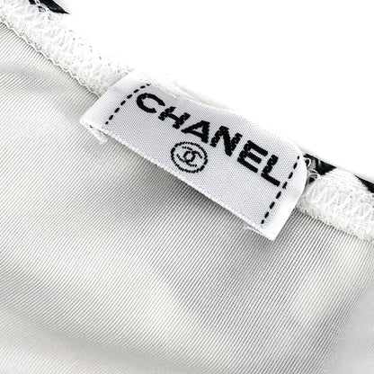 Chanel * Spring 1997 Icons Pattern Swimwear Swimsuit White #40