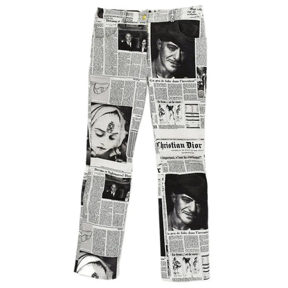 Christian Dior * Fall 2000 John Galliano Newspaper Pants #38