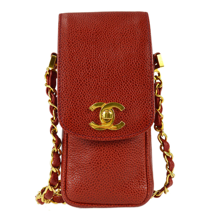 Chanel 1994-1996 Phone Case Red Caviar – AMORE Vintage Tokyo