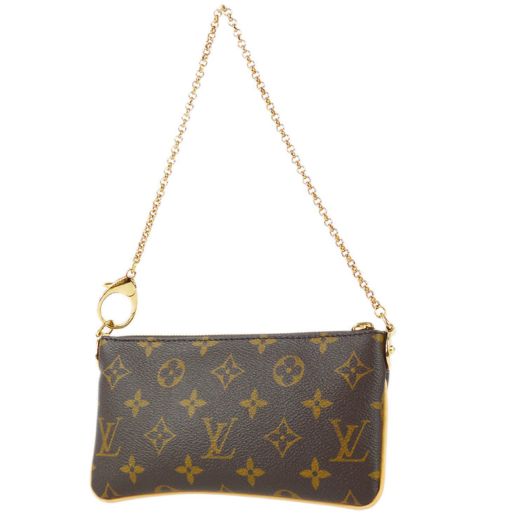 Louis Vuitton Monogram Canvas Small Beverly Clutch Pochette Bag