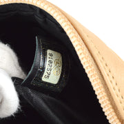 Chanel 2004-2005 Cambon Ligne Shoulder Bag Beige Calfskin