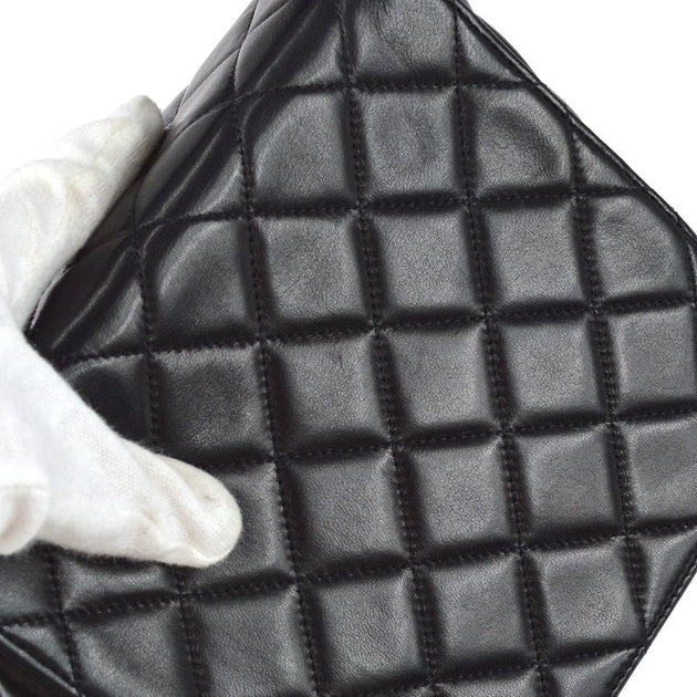 Chanel Classic Flap Handbag Black Lambskin – AMORE Vintage Tokyo