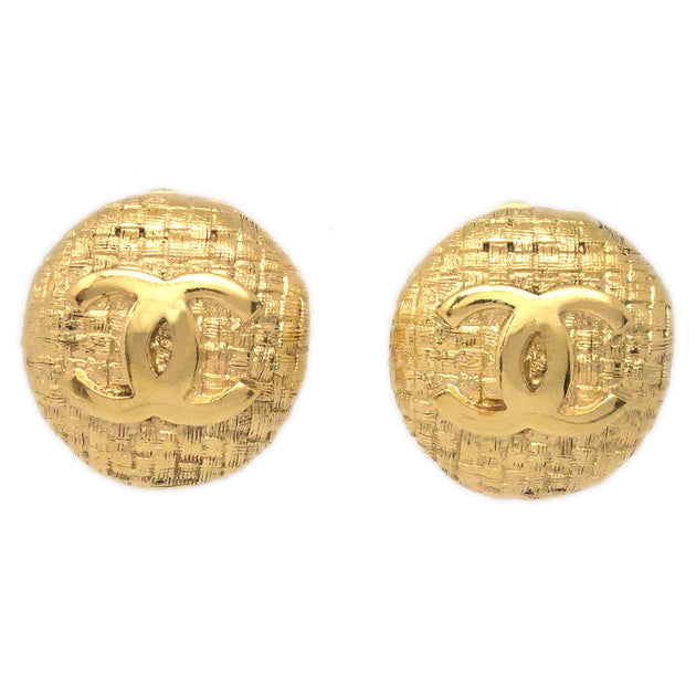 Chanel Button Earrings Clip-On Gold 2906/29 – AMORE Vintage Tokyo