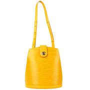 Louis Vuitton 1995 Cluny Shoulder Bag Yellow Epi M52259