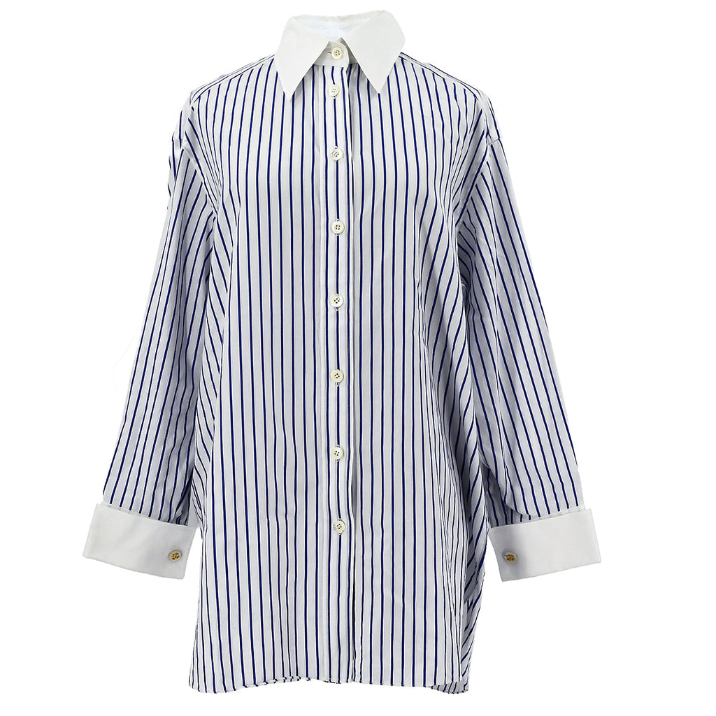 Chanel striped button-down shirt – AMORE Vintage Tokyo