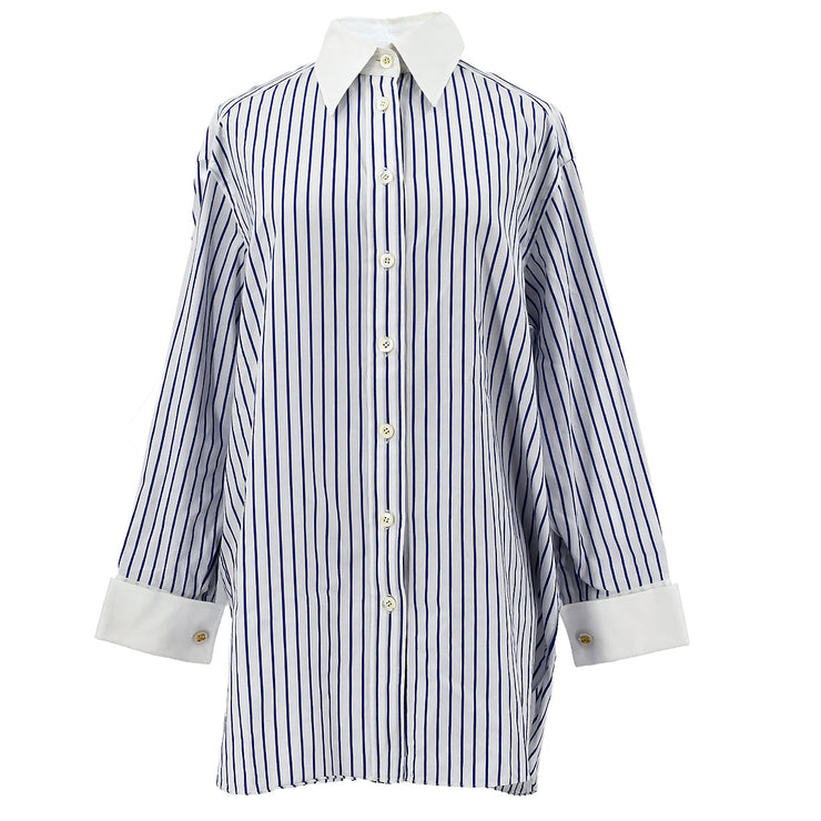 Chanel striped button-down shirt – AMORE Vintage Tokyo