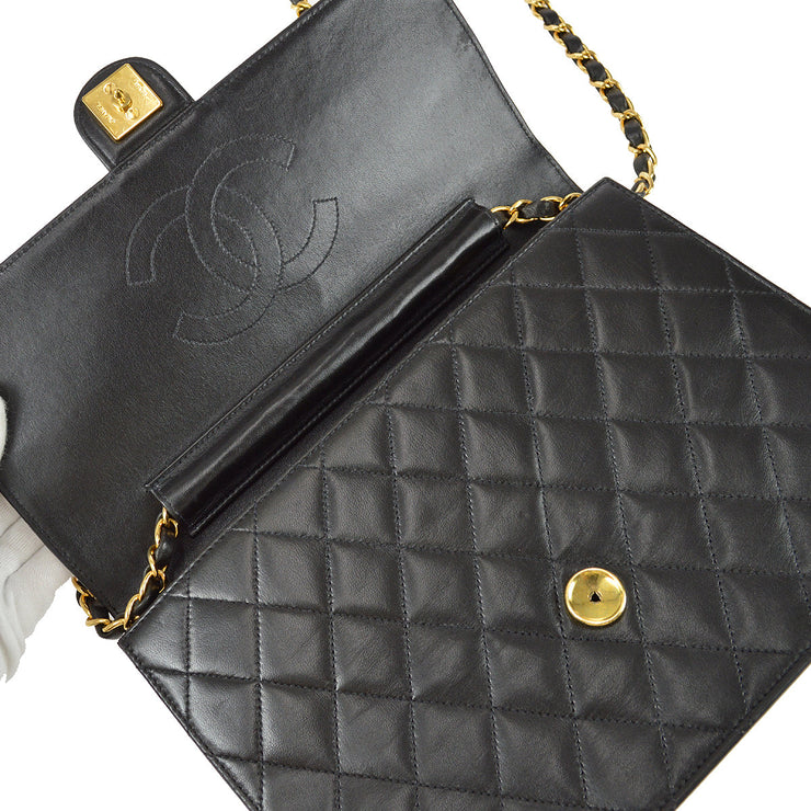 Chanel Classic Single Flap Medium Shoulder Bag Black Lambskin – AMORE  Vintage Tokyo