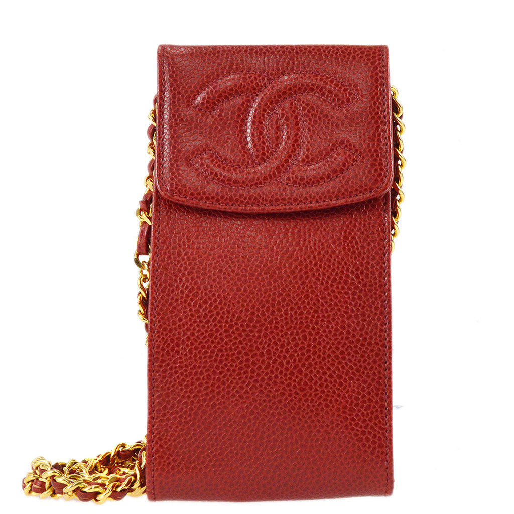 Chanel Jewelry Case Pouch Bag Red Caviar – AMORE Vintage Tokyo