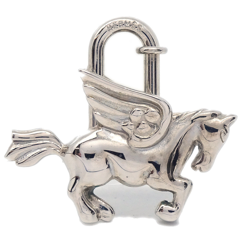 Hermes Pegasus 1993 Cadena Lock Bag Charm Silver Small Good – AMORE Vintage  Tokyo