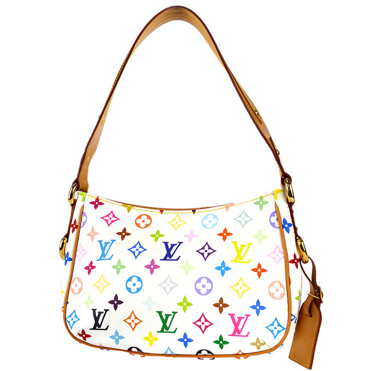 Louis Vuitton Monogram Multicolor Lodge PM Shoulder Bag M40053 White