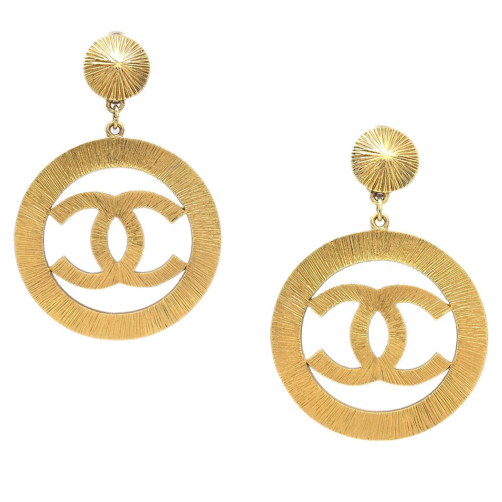chanel hoop earrings