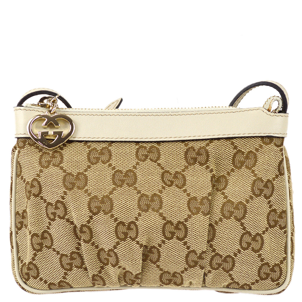 Gucci Vintage Pochette Shoulder Bag GG