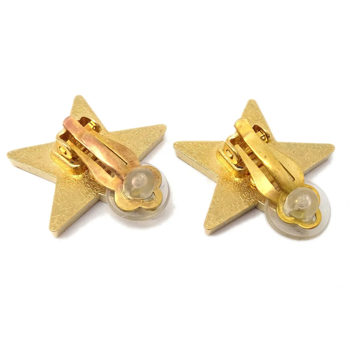 Chanel Star Earrings Clip-On Orange 01P