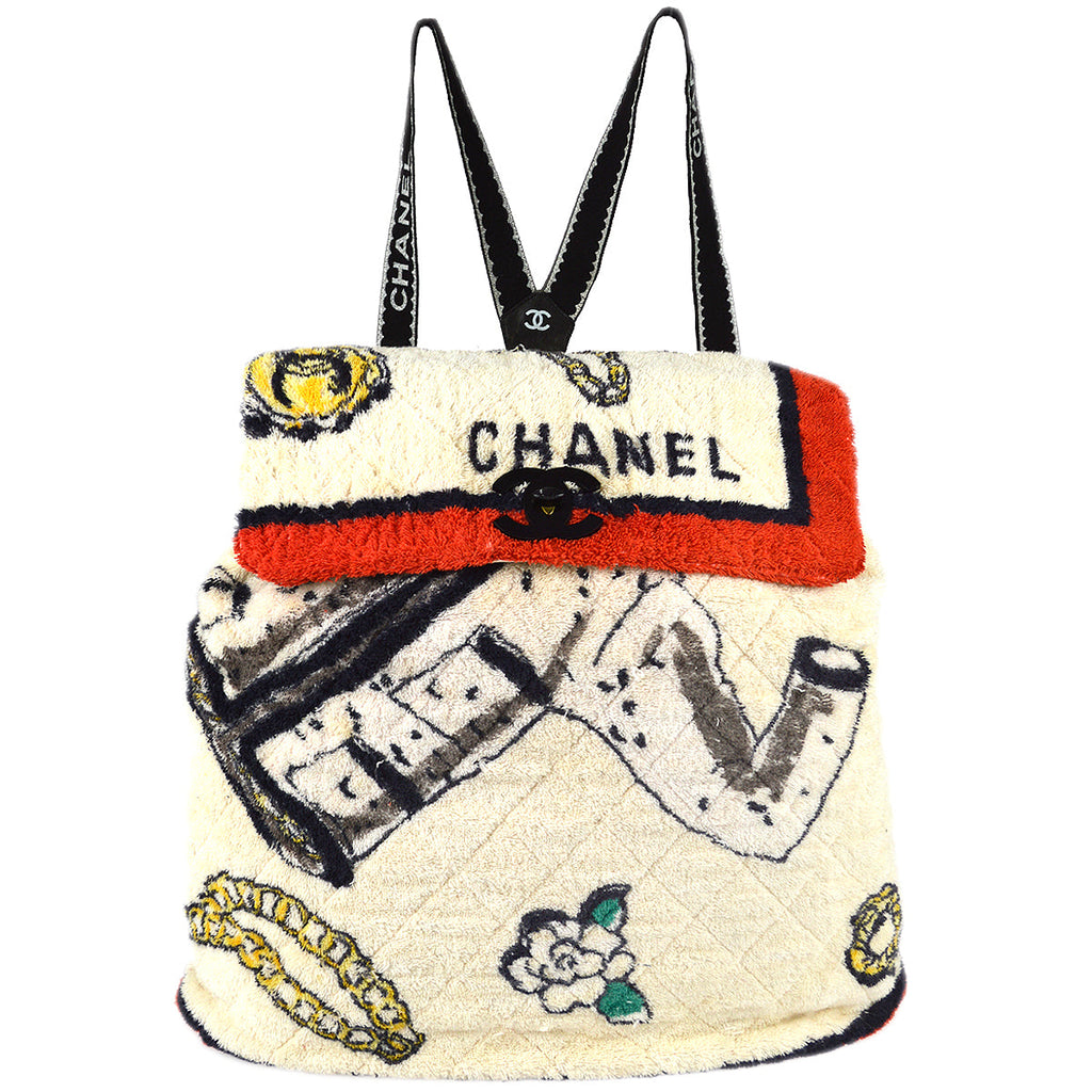 CHANEL 1994 Terry Cloth Backpack – AMORE Vintage Tokyo