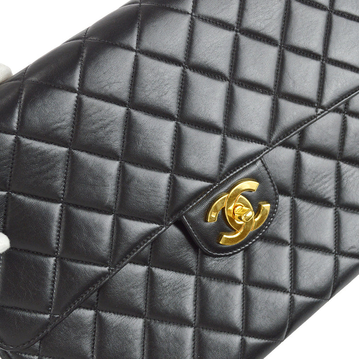 Chanel Lambskin Quilted Jumbo Double Flap Black – STYLISHTOP