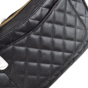 Chanel 2003-2004 Hobo Bag Black Caviar