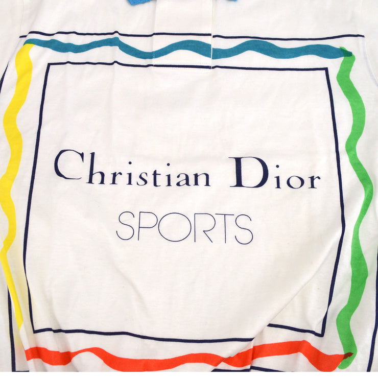 Christian Dior 1990s Sports Polo T-shirt White #L