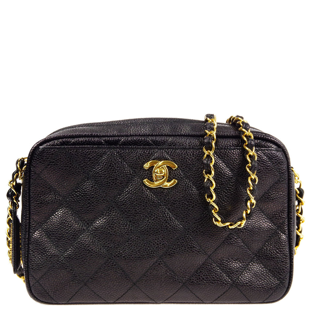 Chanel * Chain Shoulder Bag Black Caviar – AMORE Vintage Tokyo