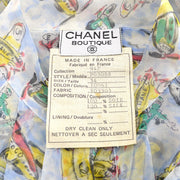 Chanel Spring 1994 aeroplane-print silk blouse #34