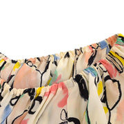 Chanel graphic-print silk dress