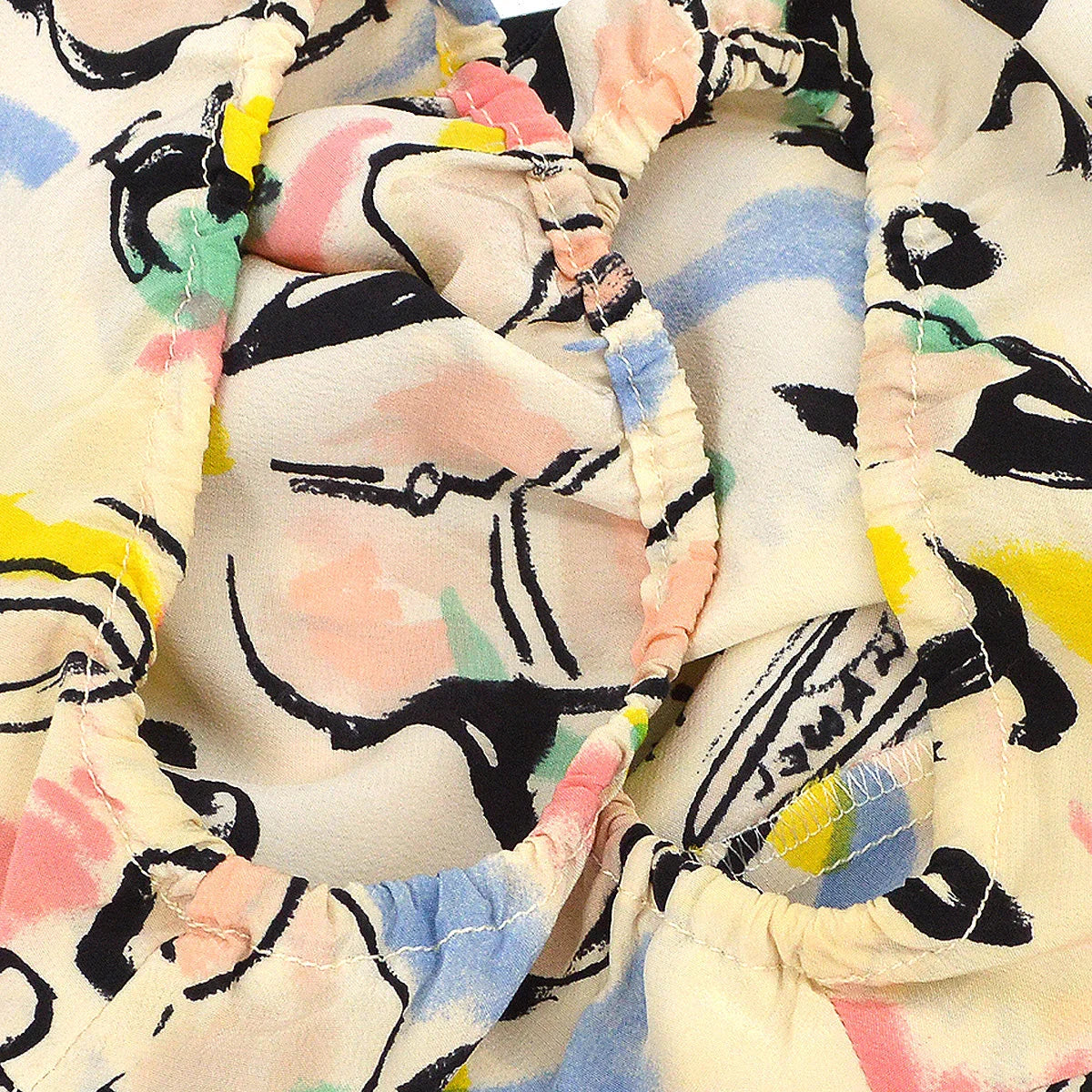 Chanel Shoe Print Silk Dress