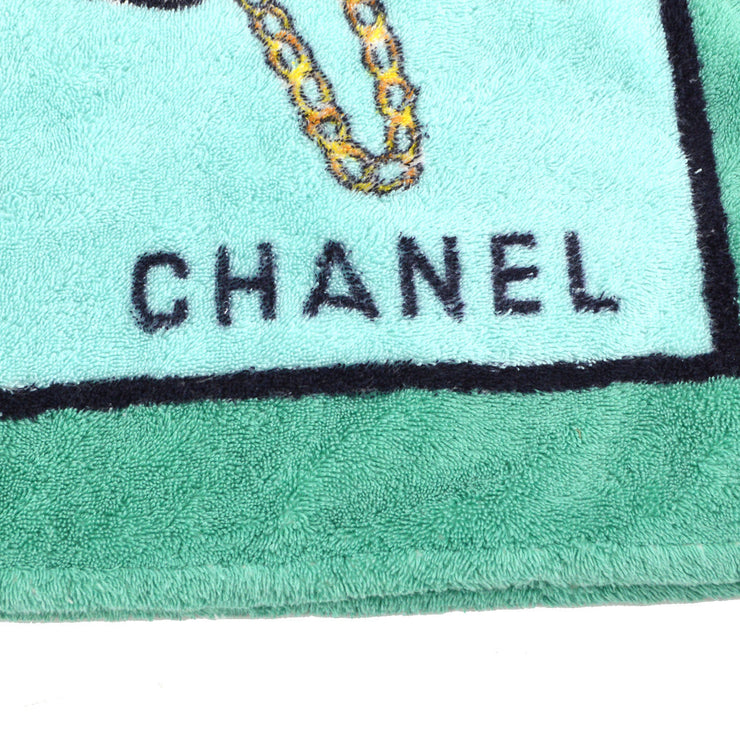 Chanel Icon Beach Towel Light Blue Small Good
