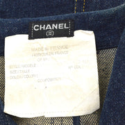 Chanel 1997 CC logo-buttons denim dress
