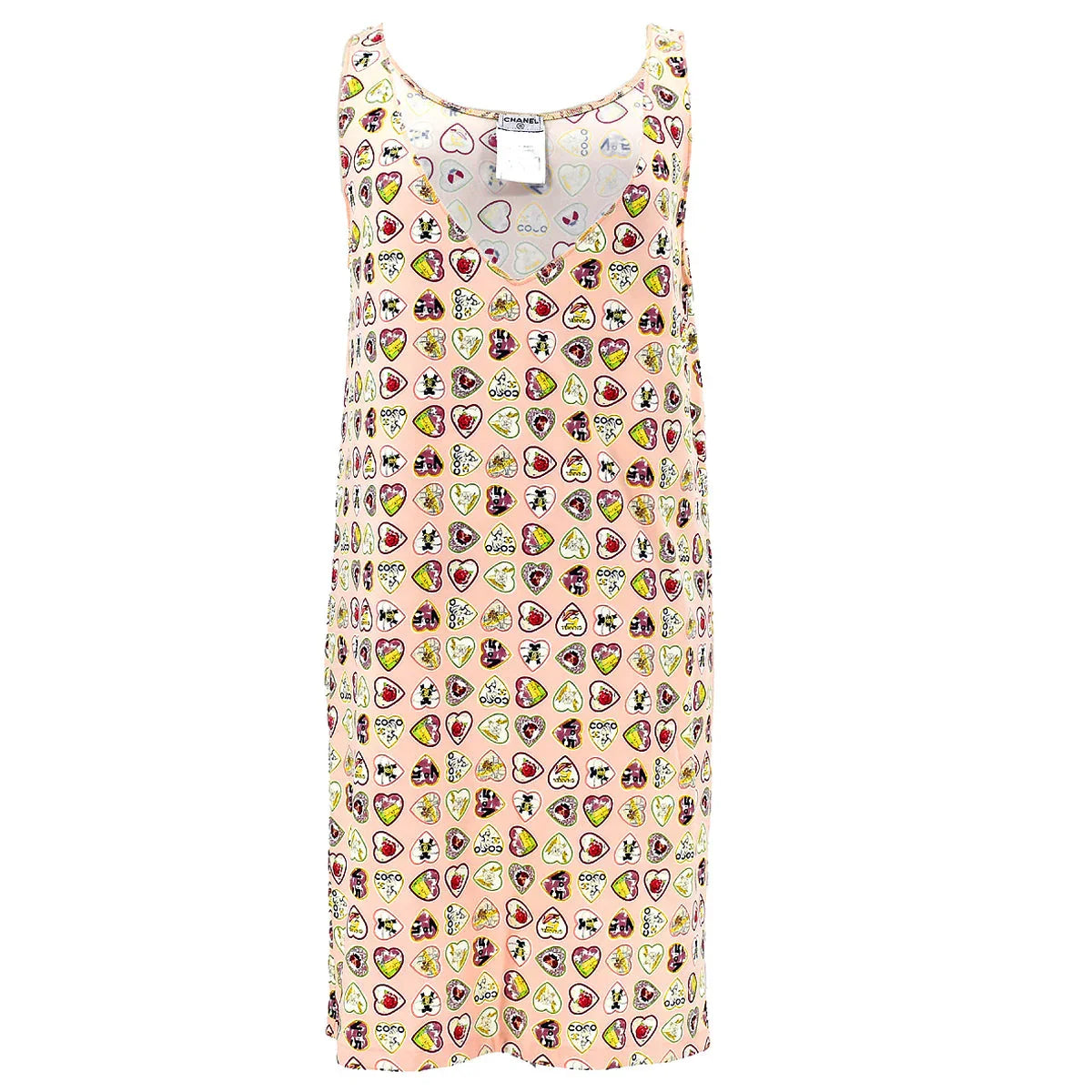 Chanel 2006 Valentine Heart Print Dress #38