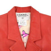 Chanel 1995 spring leather cropped jacket #36