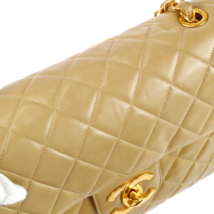 Chanel 1994-1996 Beige Lambskin Small Classic Double Flap Bag – AMORE  Vintage Tokyo