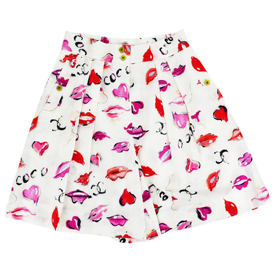 Chanel Lipstick Pattern Short Pants #40