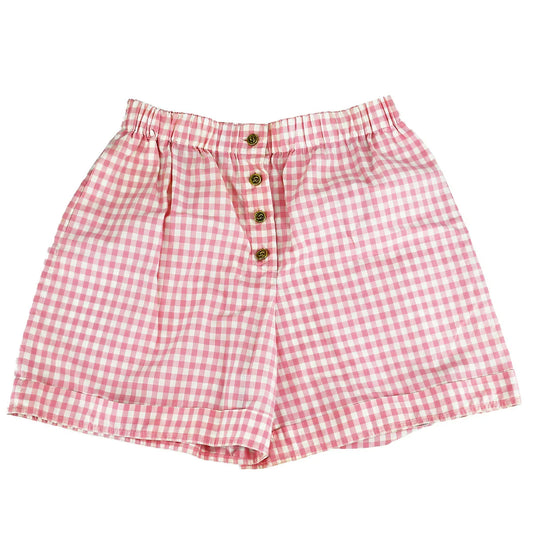 Chanel Gingham Check Short Pants #40
