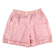 Chanel CC-buttons gingham-check mini shorts #40