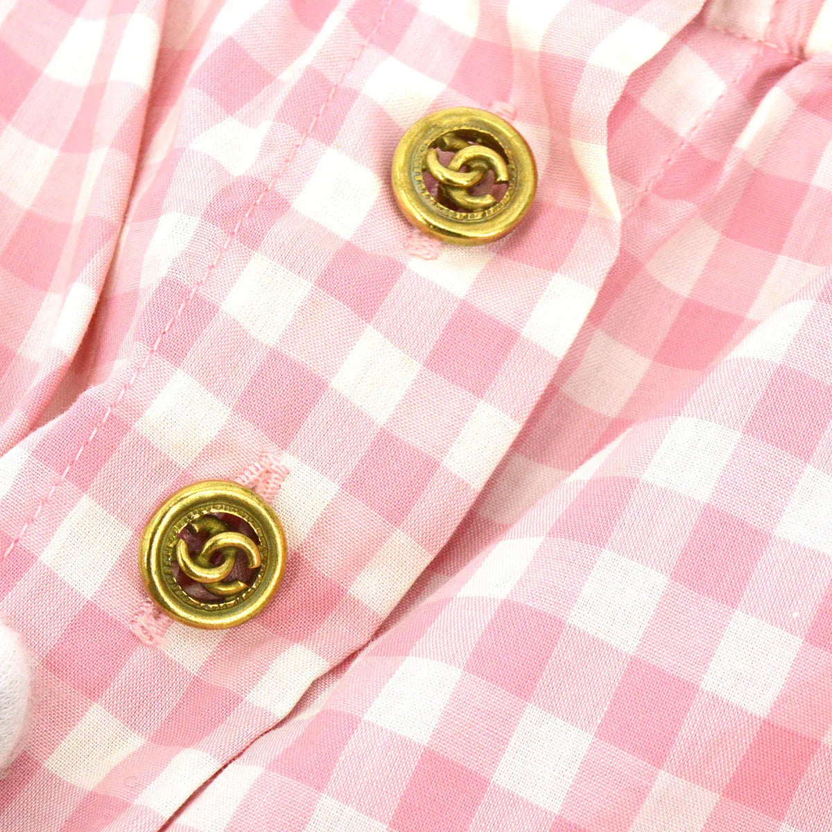 Chanel Gingham Check Short Pants #40