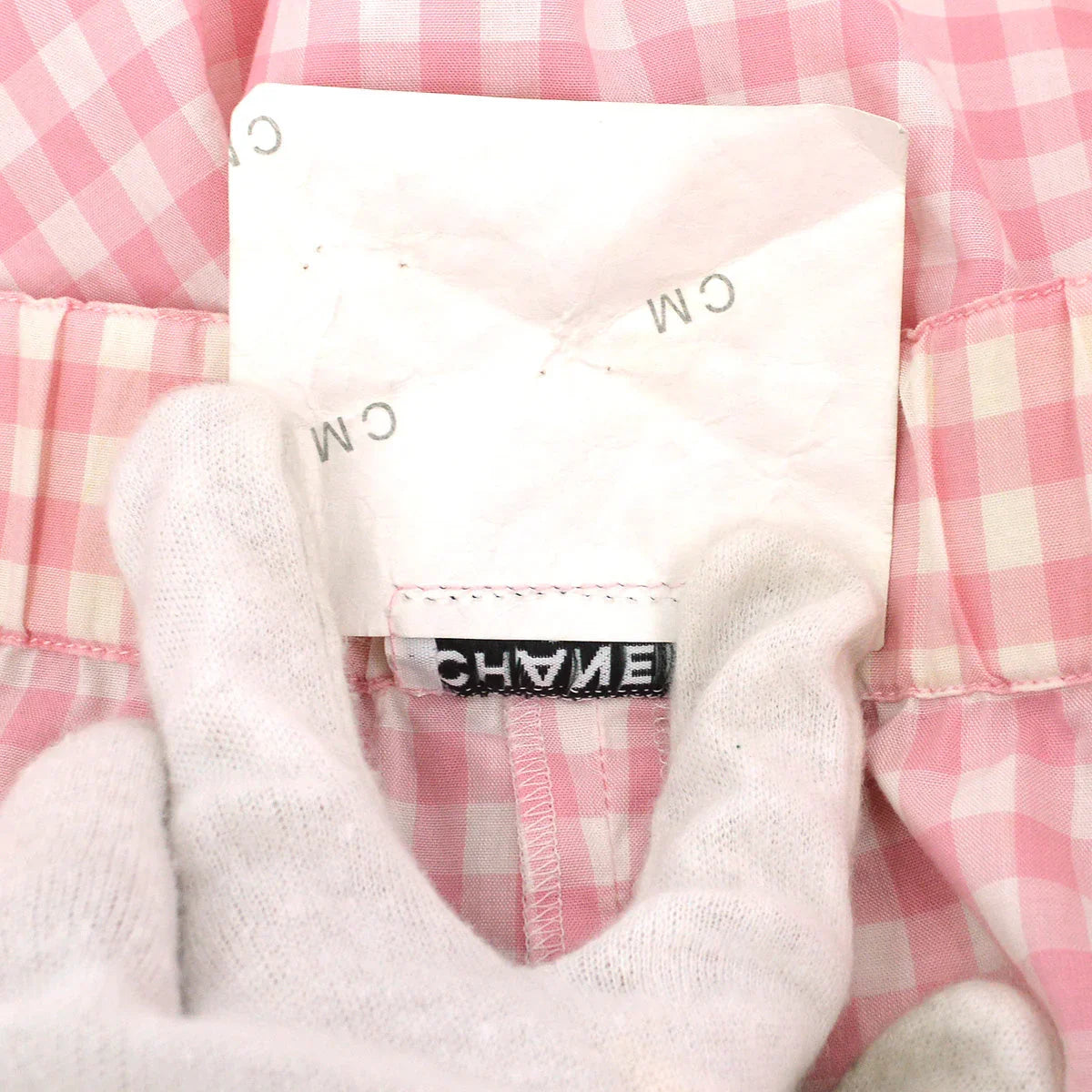 Chanel Gingham Check Short Pants #40