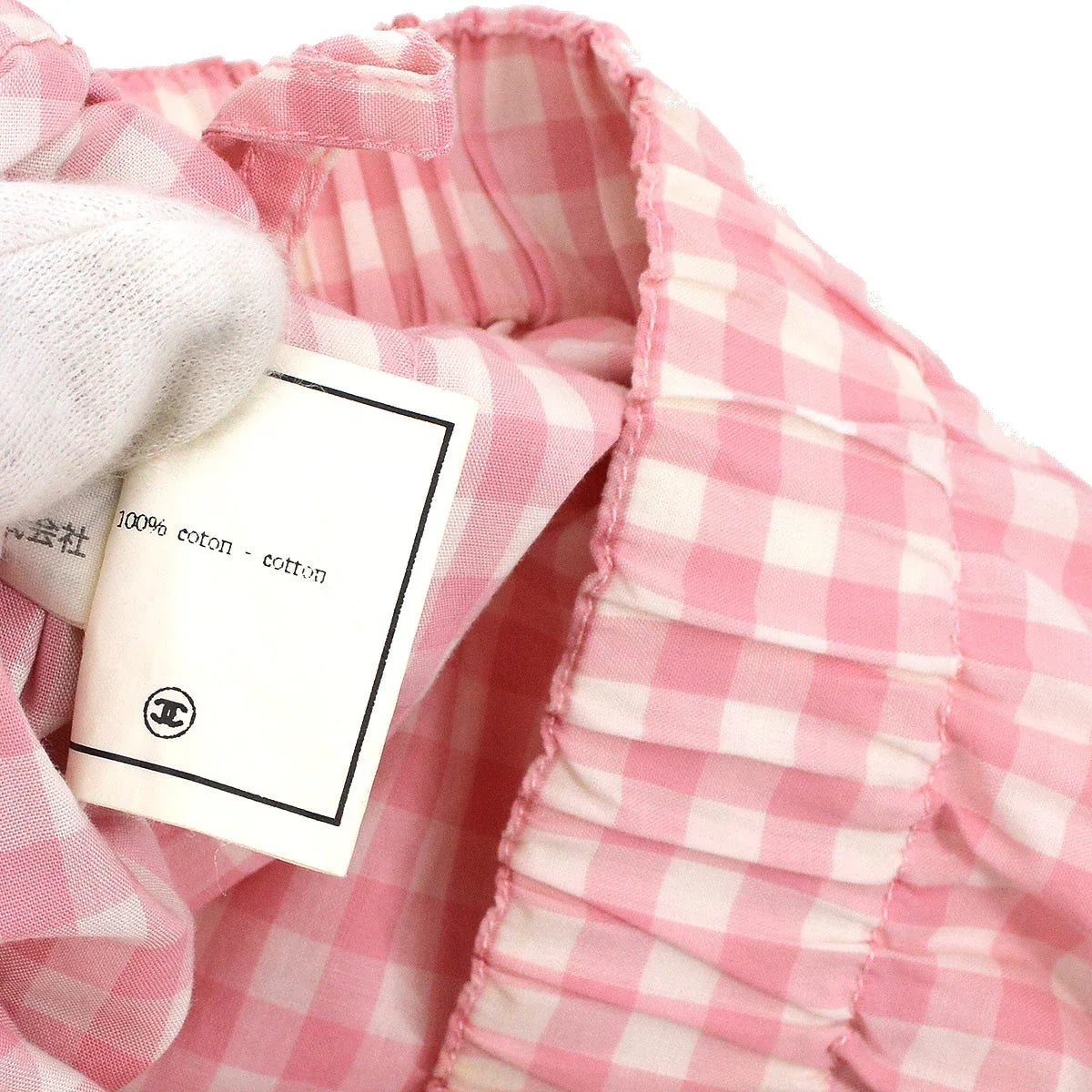 Chanel Gingham Check Short Pants #40