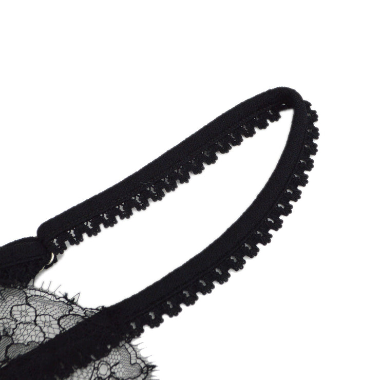Christian Dior 2001 logo-appliqué lace-trim cami top #36