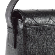 Chanel 1997-1999 Logo Handbag Black Caviar