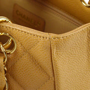 Chanel 2004-2005 Petite Shopping Tote PST Beige Caviar