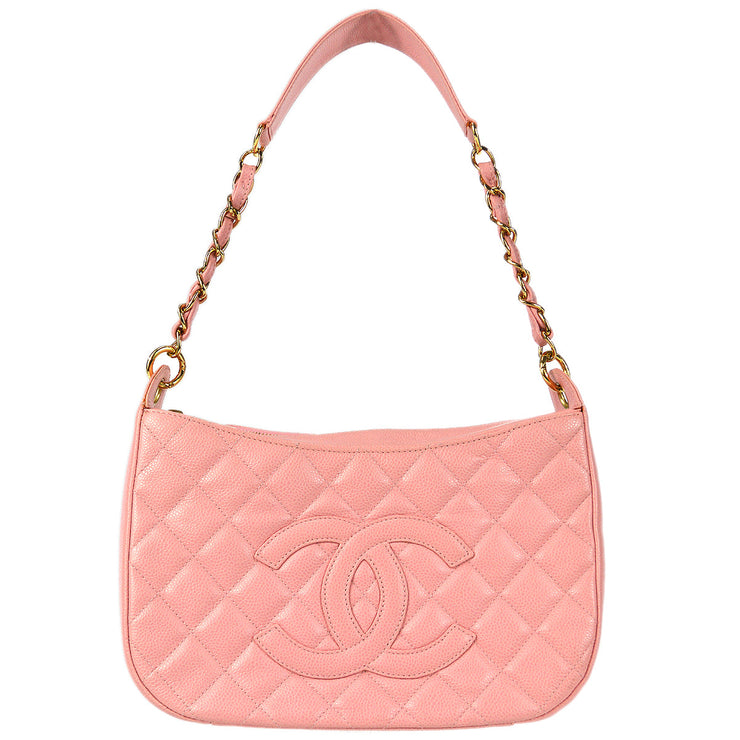 Chanel Red Quilted Caviar Leather Timeless Accordion Flap Bag