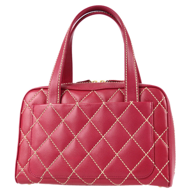 Chanel Wild Stitch Handbag Pink Calfskin – AMORE Vintage Tokyo