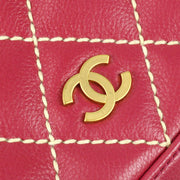 Chanel 2003-2004 Wild Stitch Handbag Pink Calfskin