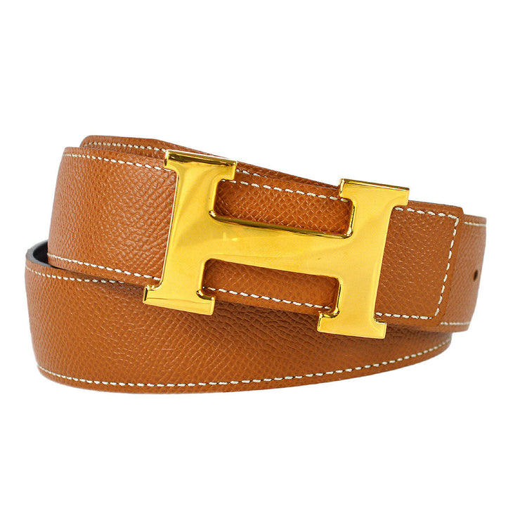 Hermes Constance H Belt Black Vintage Size 35