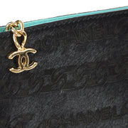 Chanel 2000-2001 Chain Handbag Black Pony Fur
