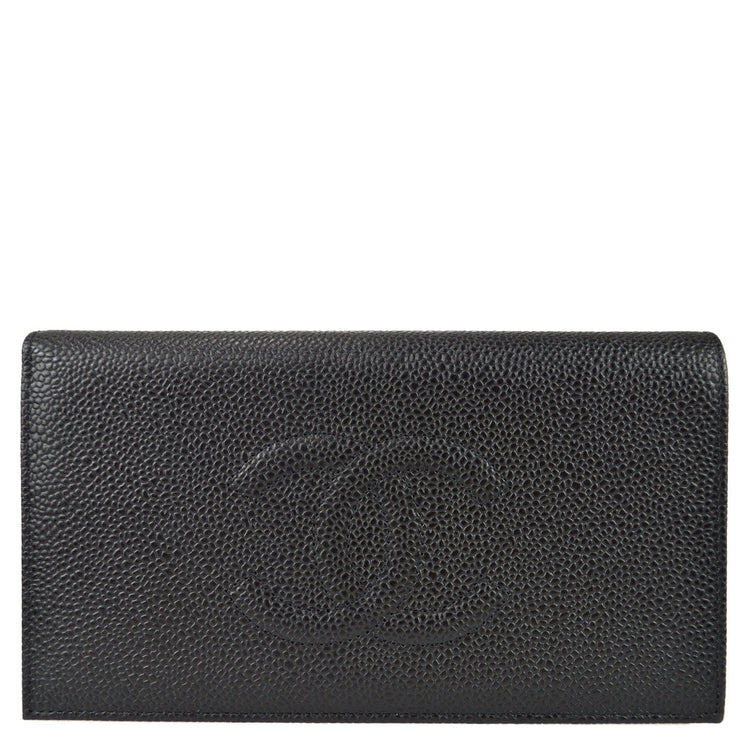 Chanel Long Wallet Black Caviar – AMORE Vintage Tokyo